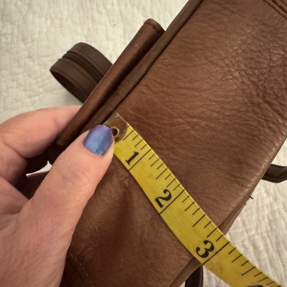 C bags leather backpack can also be shoulder bag. Tan main image 8